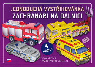 Vystřihovánka 94 Jednoduchá vystřihovánka Záchranáři na dálnici