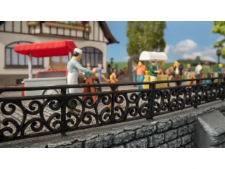 H0 Noch 14209 Kované železné zábradlí, délka: 1116 mm / 93 mm 1 ks